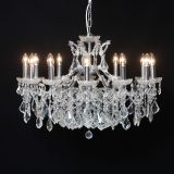 Arabella Shallow French Chrome 12 Arm Chandelier